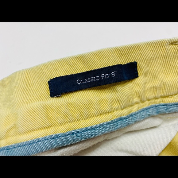 Men's POLO RALPH LAUREN Yellow/Khaki Cotton Classic Fit 9" Shorts Size 32 - Picture 4 of 6